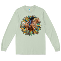 Matcha sunflower rodeo Long Sleeve Tee - RanaPortraitStore