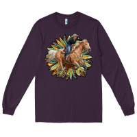 Plum sunflower rodeo Long Sleeve Tee - RanaPortraitStore