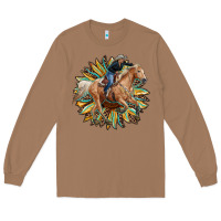 Toasted Coconut sunflower rodeo Long Sleeve Tee - RanaPortraitStore