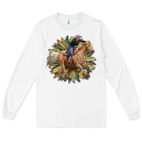 White sunflower rodeo Long Sleeve Tee - RanaPortraitStore