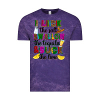 Cloud Purple I lick the salt swallow the tequila Vintage Tee - RanaPortraitStore