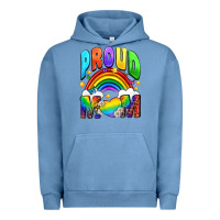 Pigment Pebble Blue Western Proud Mom Urban Hoodie - BundleAndBundleShop