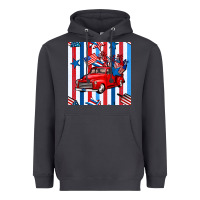 Smoke 4th of july seamless pattern truck Heavyweight Hoodie - BundleAndBundleShop