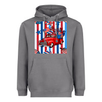 Storm 4th of july seamless pattern truck Heavyweight Hoodie - BundleAndBundleShop