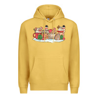 Antique Gold christmas cookie coffe cups Premium Hoodie - MaliasSmallBusiness
