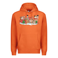 Carrot christmas cookie coffe cups Premium Hoodie - MaliasSmallBusiness