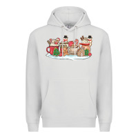 Dove Grey christmas cookie coffe cups Premium Hoodie - MaliasSmallBusiness