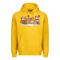 Lemon christmas cookie coffe cups Premium Hoodie - MaliasSmallBusiness