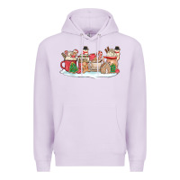 Lilac christmas cookie coffe cups Premium Hoodie - MaliasSmallBusiness