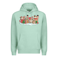 Seafoam christmas cookie coffe cups Premium Hoodie - MaliasSmallBusiness