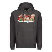 Smoke christmas cookie coffe cups Premium Hoodie - MaliasSmallBusiness