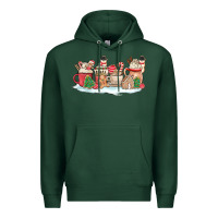 Sports Green christmas cookie coffe cups Premium Hoodie - MaliasSmallBusiness