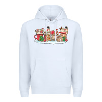 White christmas cookie coffe cups Premium Hoodie - MaliasSmallBusiness
