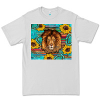 Dove Grey western lion tumbler Premium Tee - Artiststas
