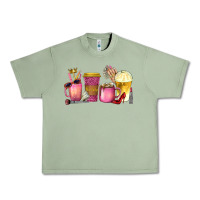Oil Green boss lady coffee cups with money Urban Heavy Tee - texasbilliewilder