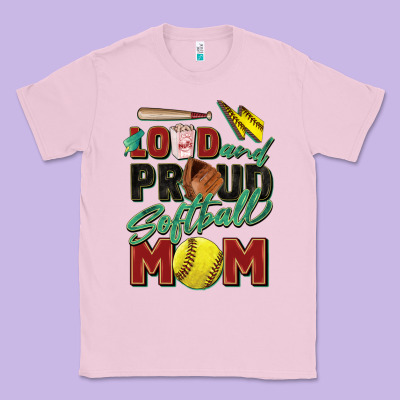 Loud And Proud Softball Mom Classic Tee Designed By Zillion Design Studio