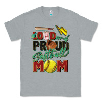 Heather Grey loud and proud softball mom Classic Tee - Zillion Design Studio