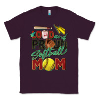 Plum loud and proud softball mom Classic Tee - Zillion Design Studio