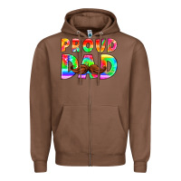 Chestnut proud dad Zipper Hoodie - HRA Design Shop
