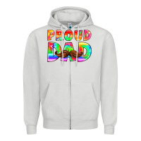 Dove Grey proud dad Zipper Hoodie - HRA Design Shop