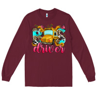 Burgundy bus driver Long Sleeve Tee - Zillion Design Studio
