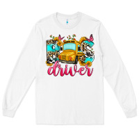 White bus driver Long Sleeve Tee - Zillion Design Studio