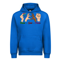 Cobalt Peace Love Pride Urban Hoodie - BundleAndBundleShop
