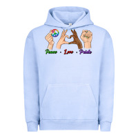 Pigment Grape Ice Peace Love Pride Urban Hoodie - BundleAndBundleShop