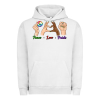 Pigment Lunar Rock Peace Love Pride Urban Hoodie - BundleAndBundleShop