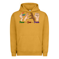 Pigment Peanut Butter Peace Love Pride Urban Hoodie - BundleAndBundleShop