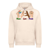Sandshell Peace Love Pride Urban Hoodie - BundleAndBundleShop