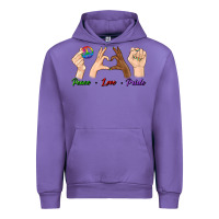 Tulip Peace Love Pride Urban Hoodie - BundleAndBundleShop