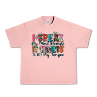 Salmon i speak my mind because it hurts to bite my tongue Urban Heavy Tee - Zillion Design Studio