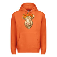 Carrot Charolais Cow Premium Hoodie - RanaPortraitStore