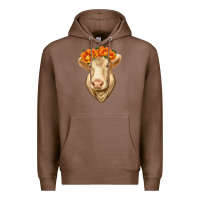 Chestnut Charolais Cow Premium Hoodie - RanaPortraitStore