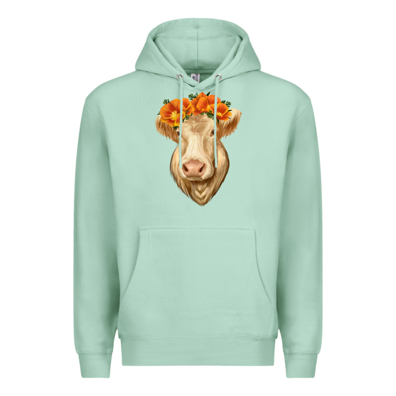 Charolais Cow Premium Hoodie by RanaPortraitStore | Teevron