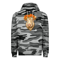 Slate Camo Charolais Cow Premium Hoodie - RanaPortraitStore