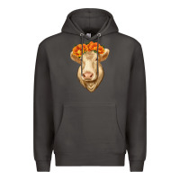 Smoke Charolais Cow Premium Hoodie - RanaPortraitStore