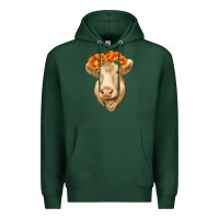 Sports Green Charolais Cow Premium Hoodie - RanaPortraitStore