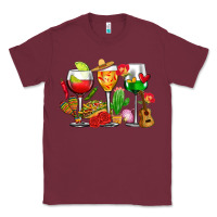 Burgundy mexico wine glasses cups Classic Tee - CTS Tumbler Store
