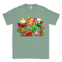 Sage mexico wine glasses cups Classic Tee - CTS Tumbler Store