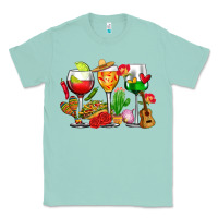 Seafoam mexico wine glasses cups Classic Tee - CTS Tumbler Store