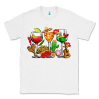 White mexico wine glasses cups Classic Tee - CTS Tumbler Store
