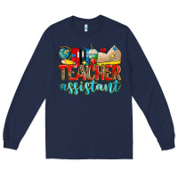 Navy teacher assistant Long Sleeve Tee - Zillion Design Studio