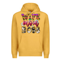 Mustard wife mom boss daisy Premium Hoodie - NancyCooperArtShop