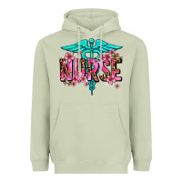 Matcha floral nurse Heavyweight Hoodie - AdoDesignShop
