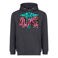 Smoke floral nurse Heavyweight Hoodie - AdoDesignShop