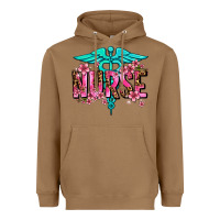 Floral Nurse Heavyweight Hoodie | Teevron