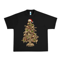Black Skeleton Christmas Tree Urban Heavy Tee - RanaPortraitStore