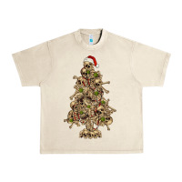Sandshell Skeleton Christmas Tree Urban Heavy Tee - RanaPortraitStore